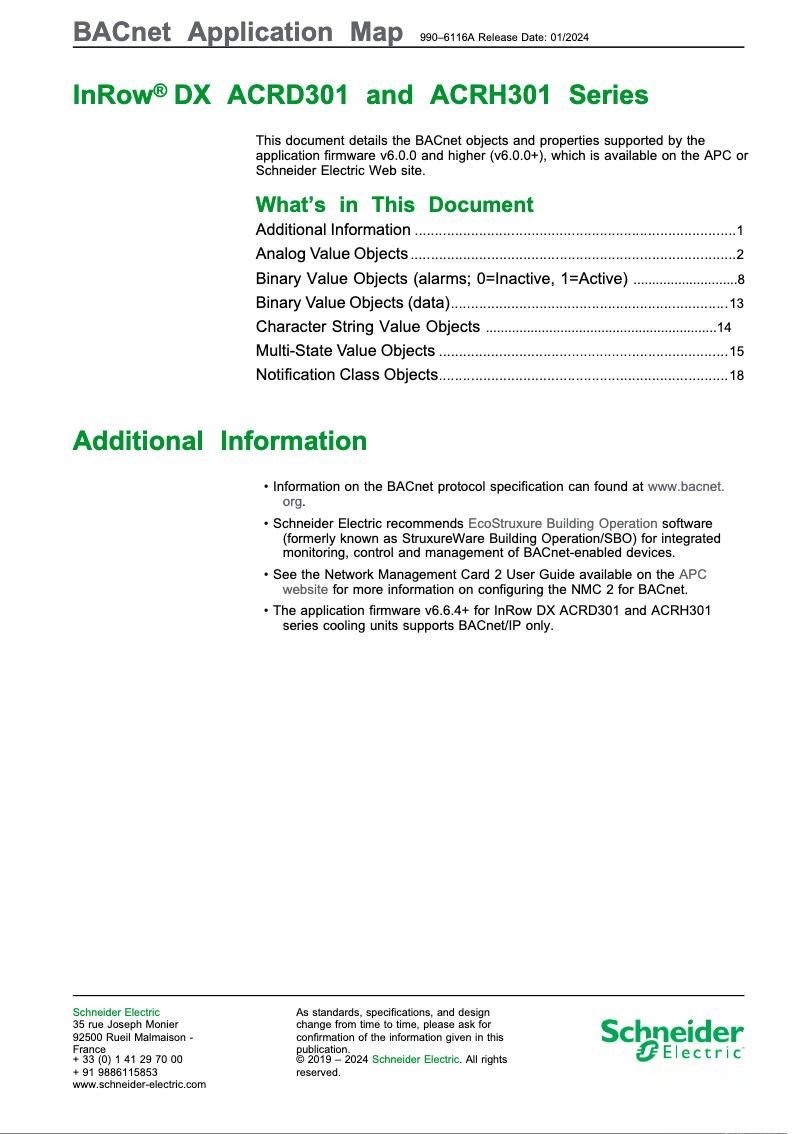 Page 1 de la notice Manuel utilisateur APC ACRD301