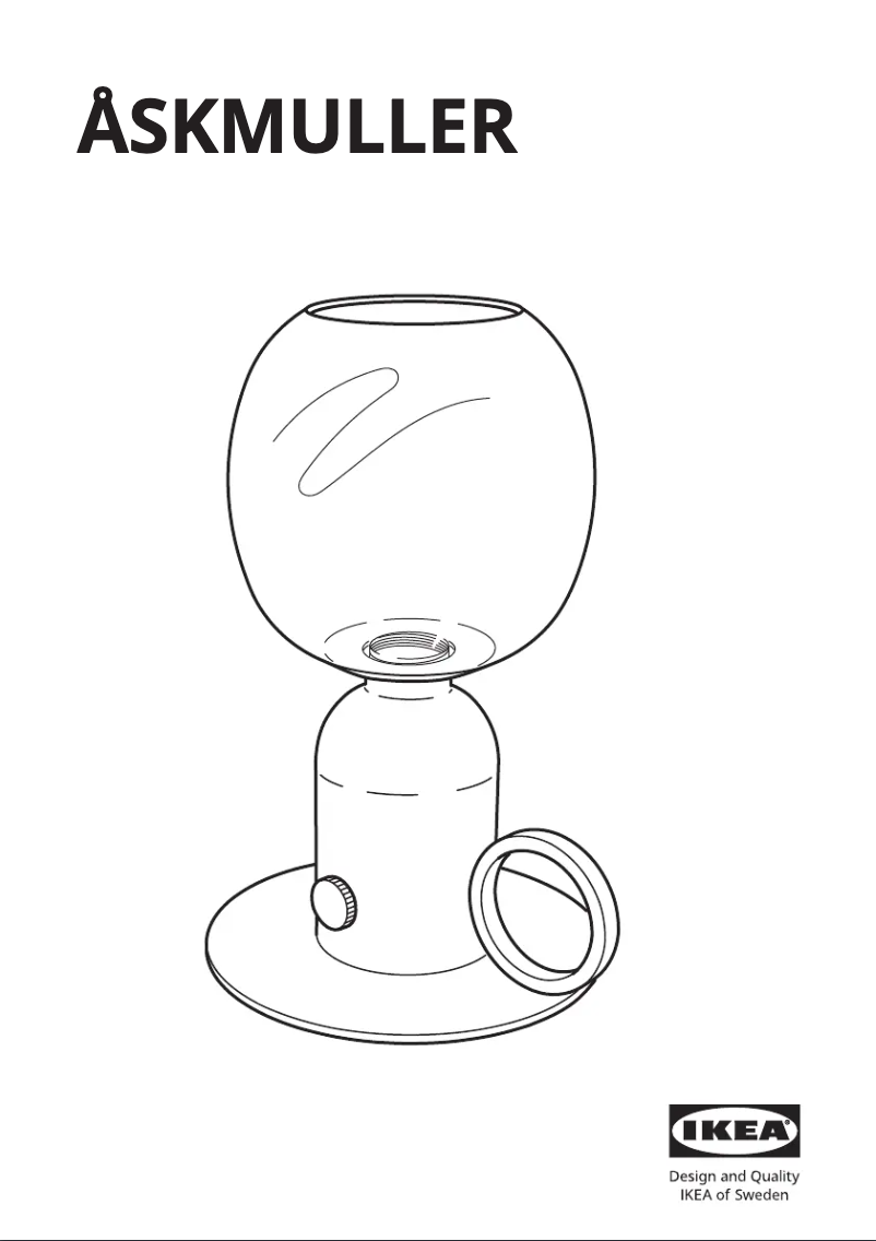 Page 1 de la notice Manuel utilisateur Ikea ÅSKMULLER 505.782.73