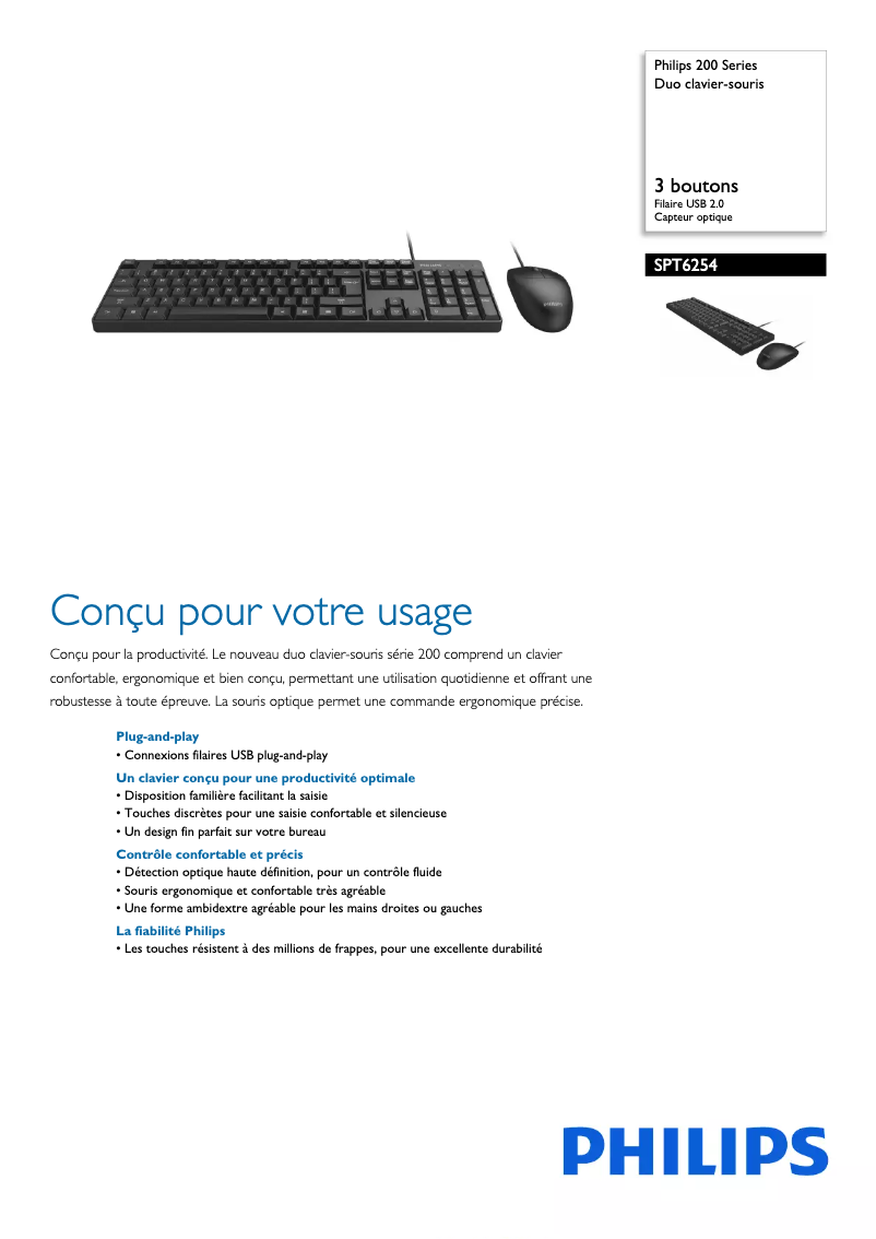 First page image of the manual for SPT6254