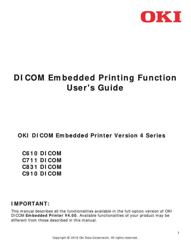 Página 1 del manual Manual de usuario OKI C910DM