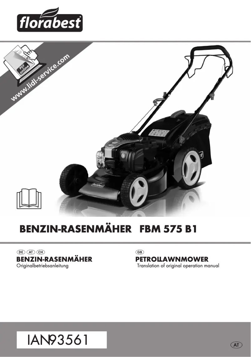 Page 1 de la notice Manuel utilisateur Florabest FBM 575 B1