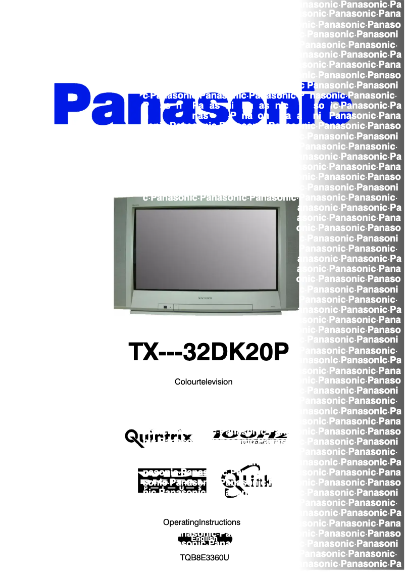 Page 1 de la notice Manuel utilisateur Panasonic TX-32DK20P