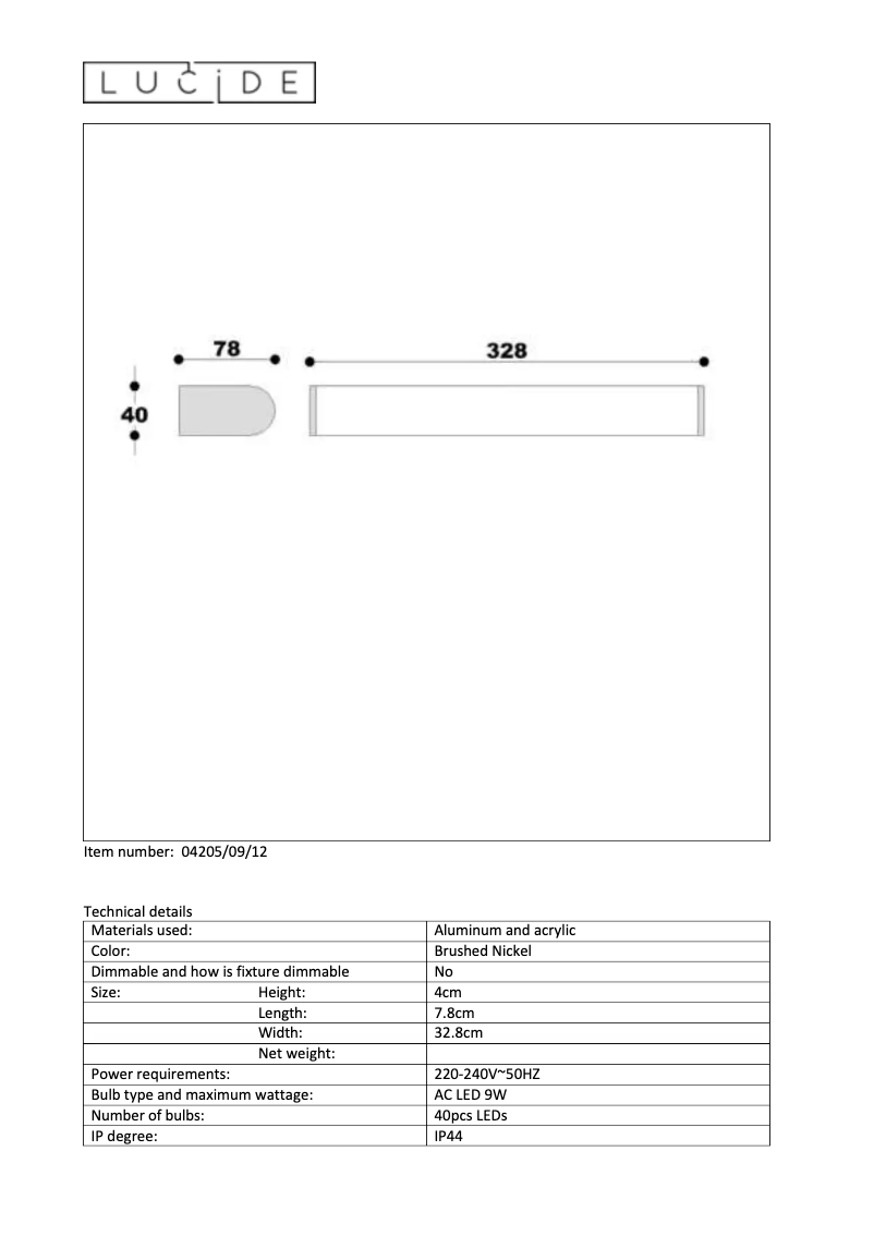 Page 1 de la notice Manuel utilisateur Lucide Jasper