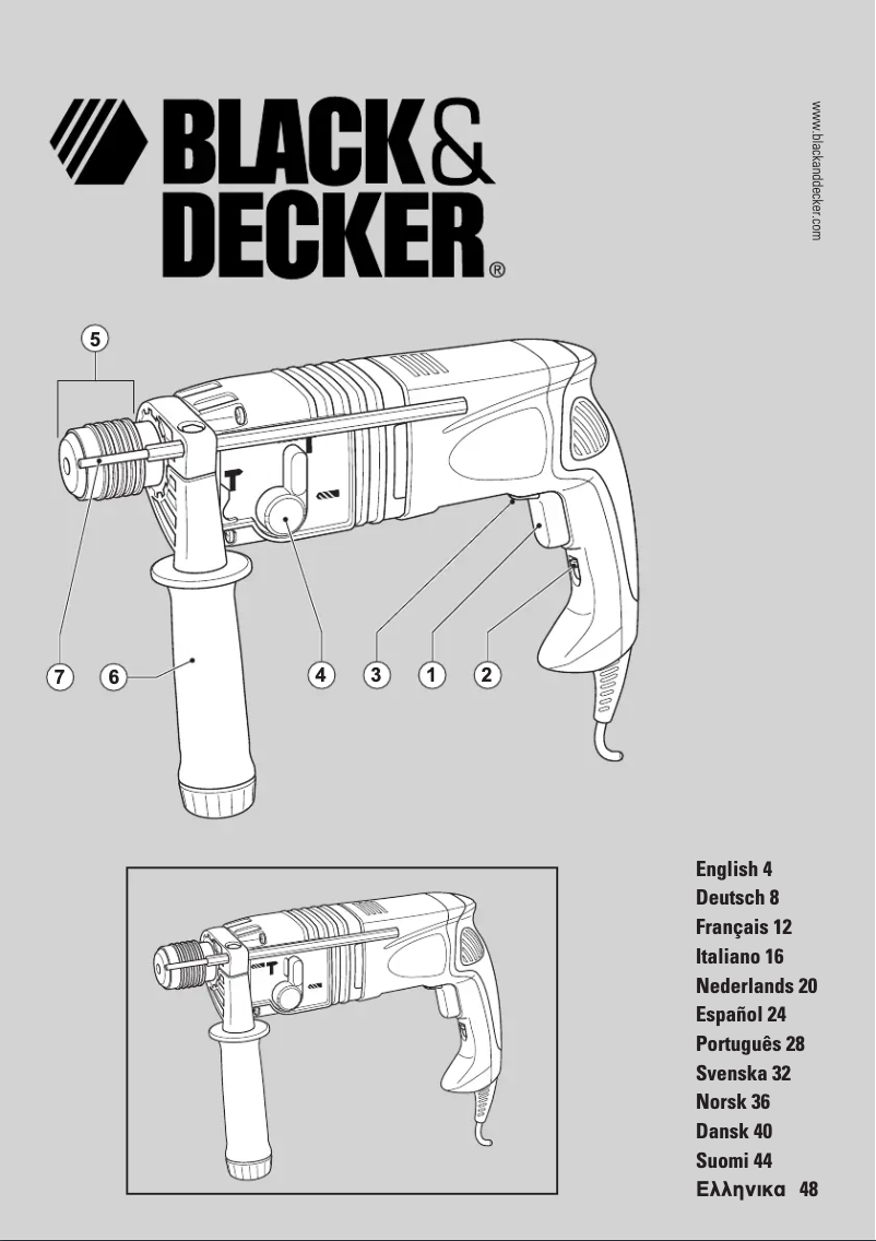 Page 1 de la notice Manuel utilisateur Black & Decker KD970KA