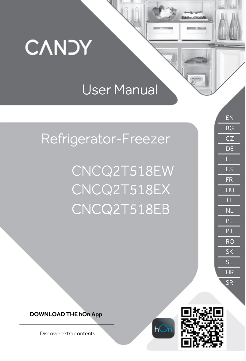 Image de la première page du manuel de l'appareil CNCQ2T518EB
