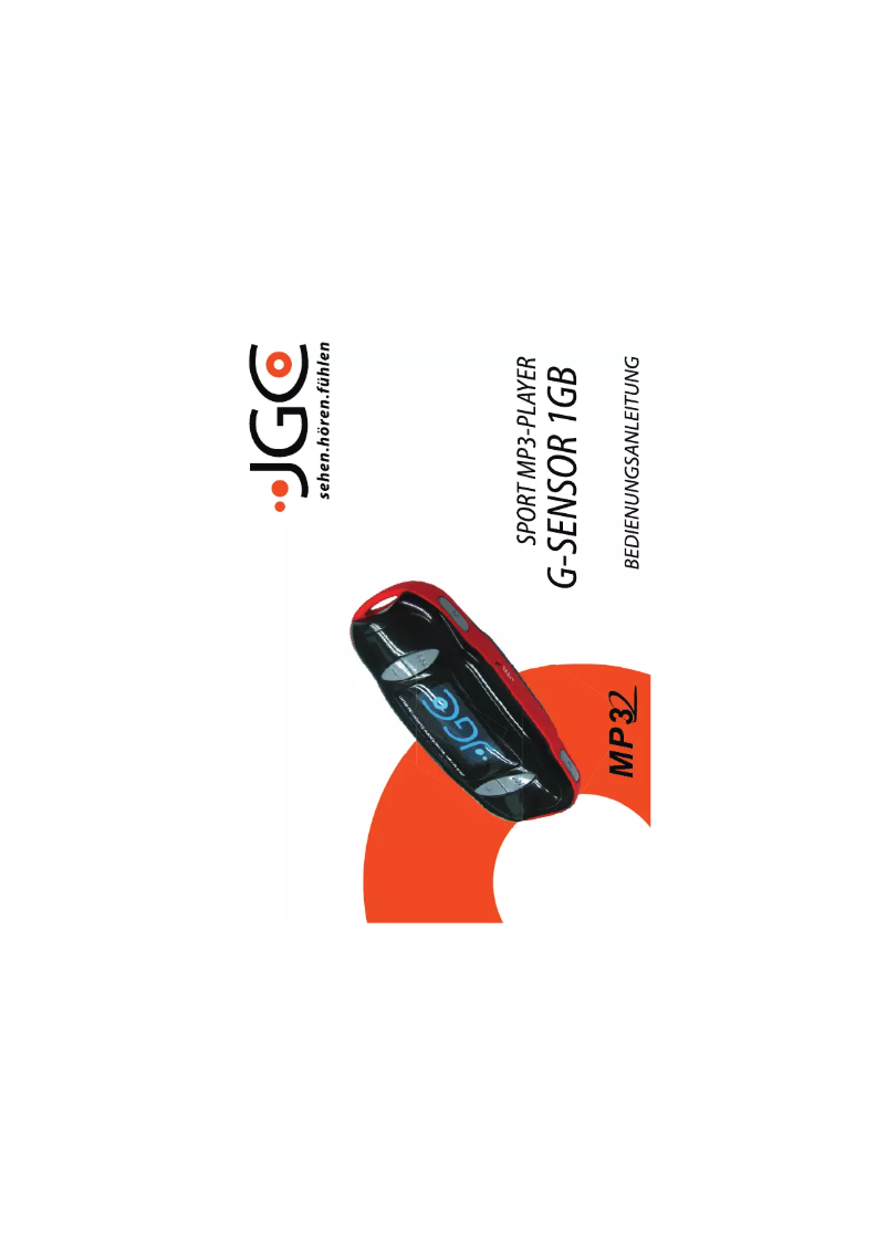 Page n°1 - Manuel utilisateur JGC G-Sensor-Sport