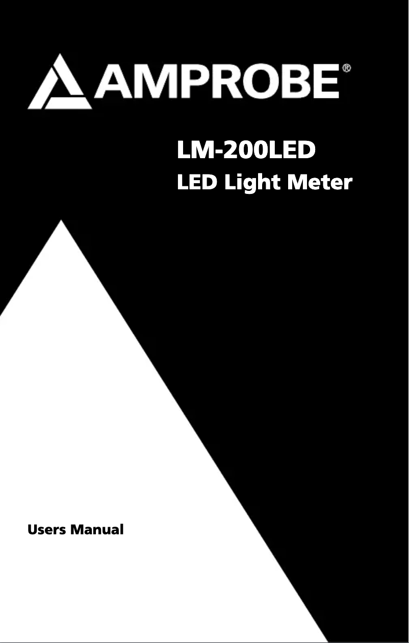 Página 1 del manual Manual de usuario Amprobe LM-200-LED