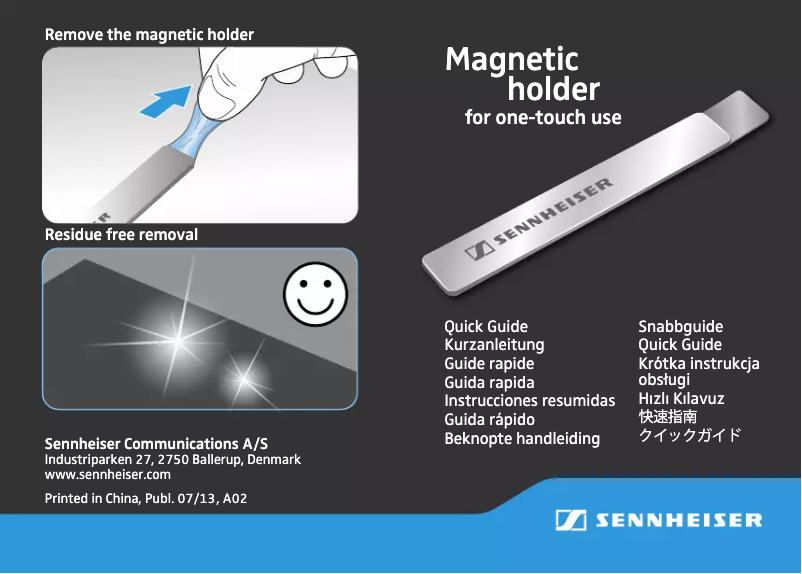 Page 1 de la notice Manuel utilisateur Sennheiser SC 660 USB CTRL