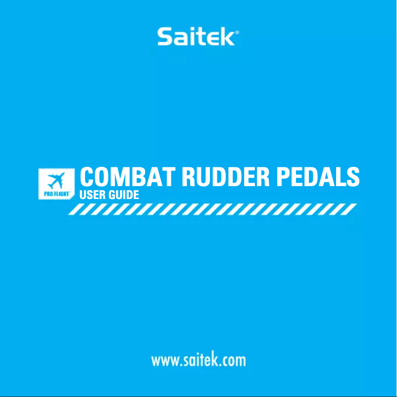 Page 1 de la notice Manuel utilisateur Saitek Pro Flight Combat Rudder Pedals