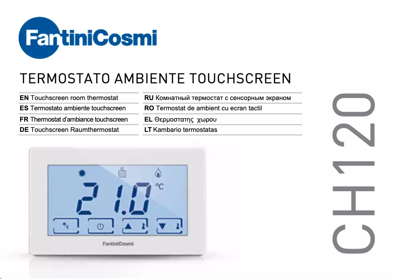 Page 1 de la notice Manuel utilisateur Fantini Cosmi CH120