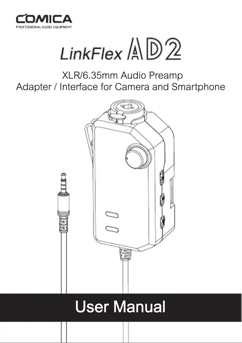 Page 1 de la notice Manuel utilisateur Comica LinkFlex AD2
