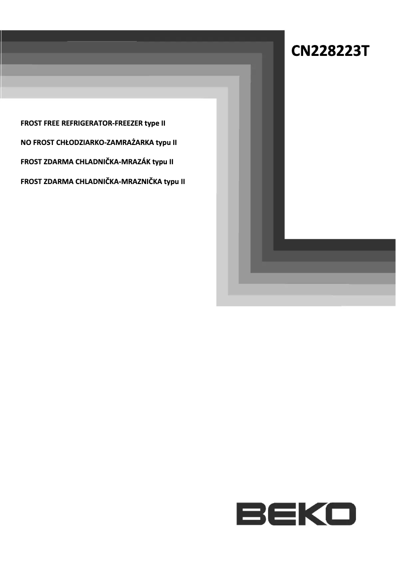 Image de la première page du manuel de l'appareil CN 228223 T