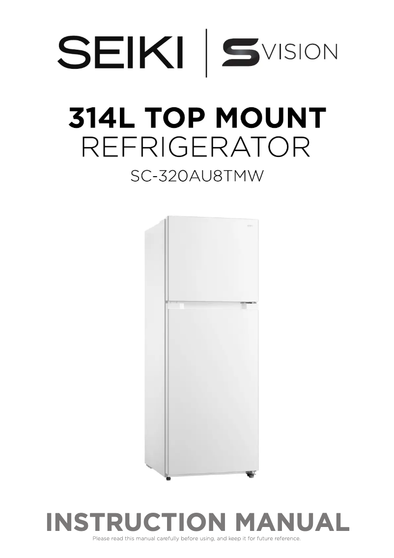 Image de la première page du manuel de l'appareil SC-320AU8TMW