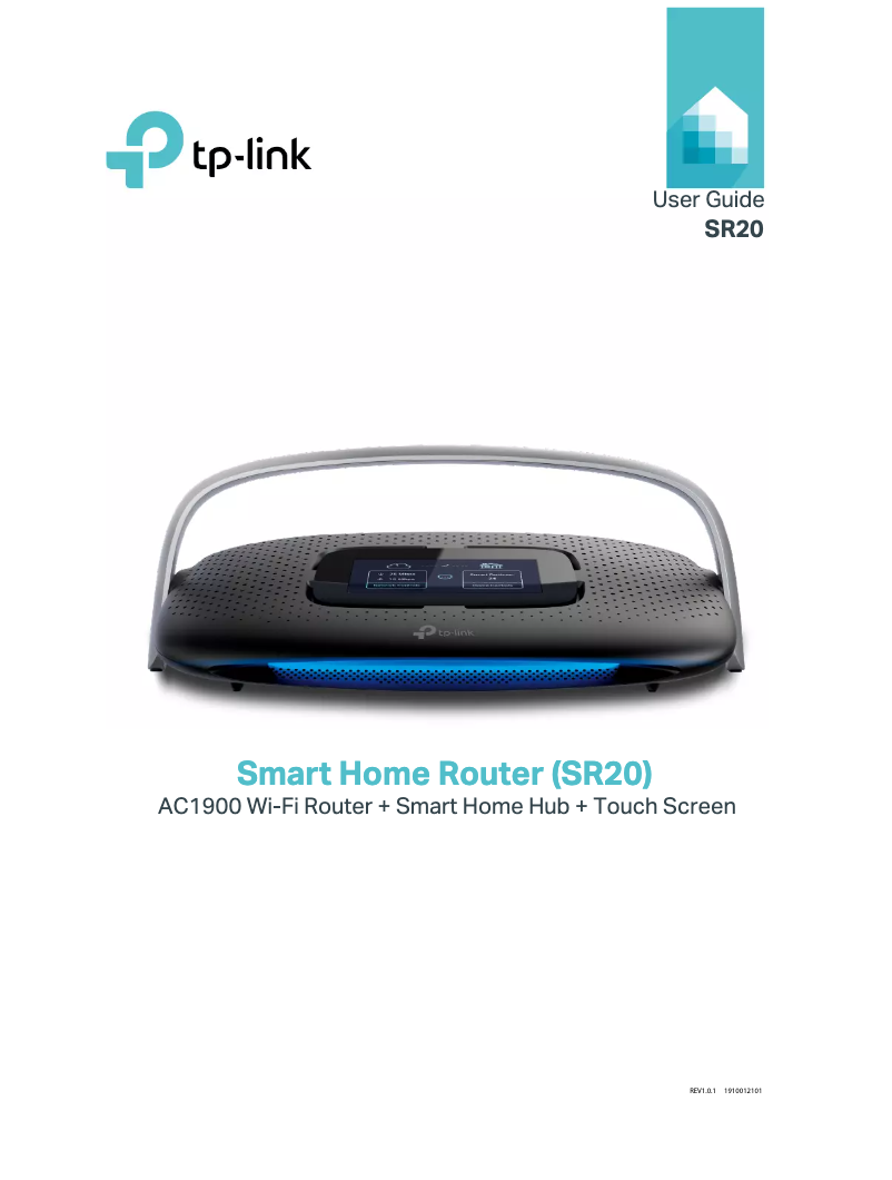 Imagen de la primera página del manual del dispositivo SR20