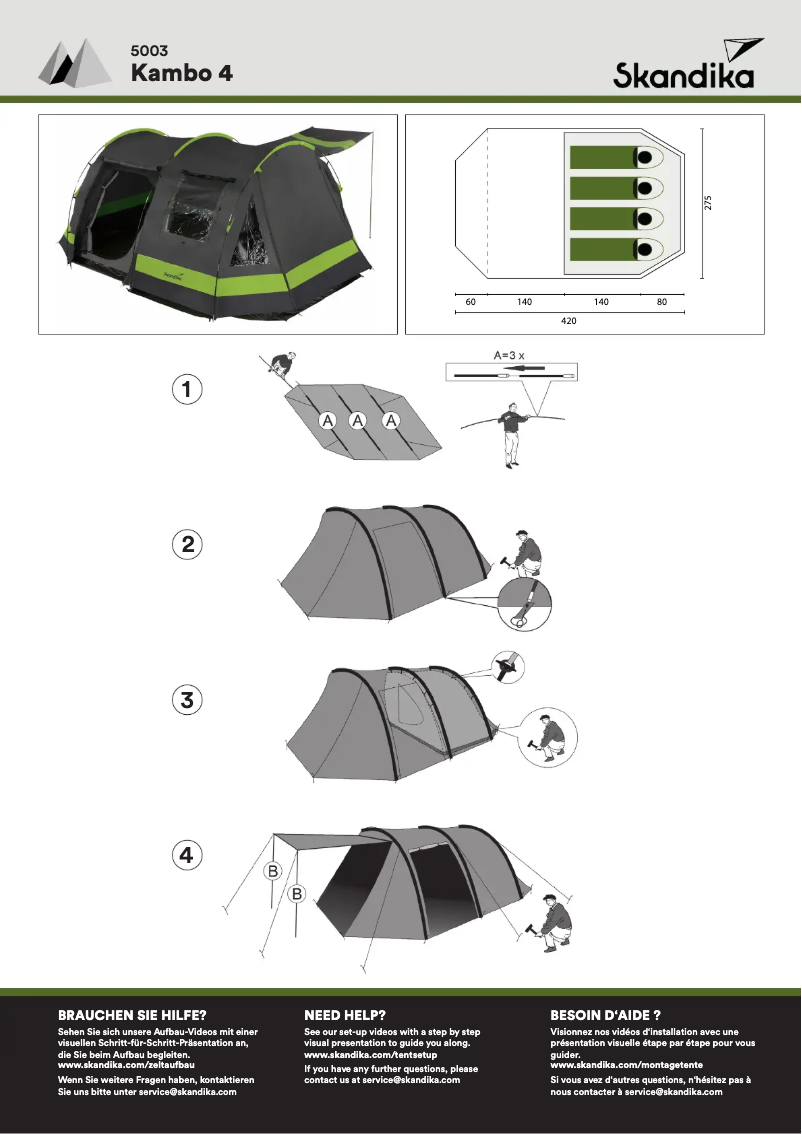 Page n°1 - Manuel utilisateur Skandika Kambo 4