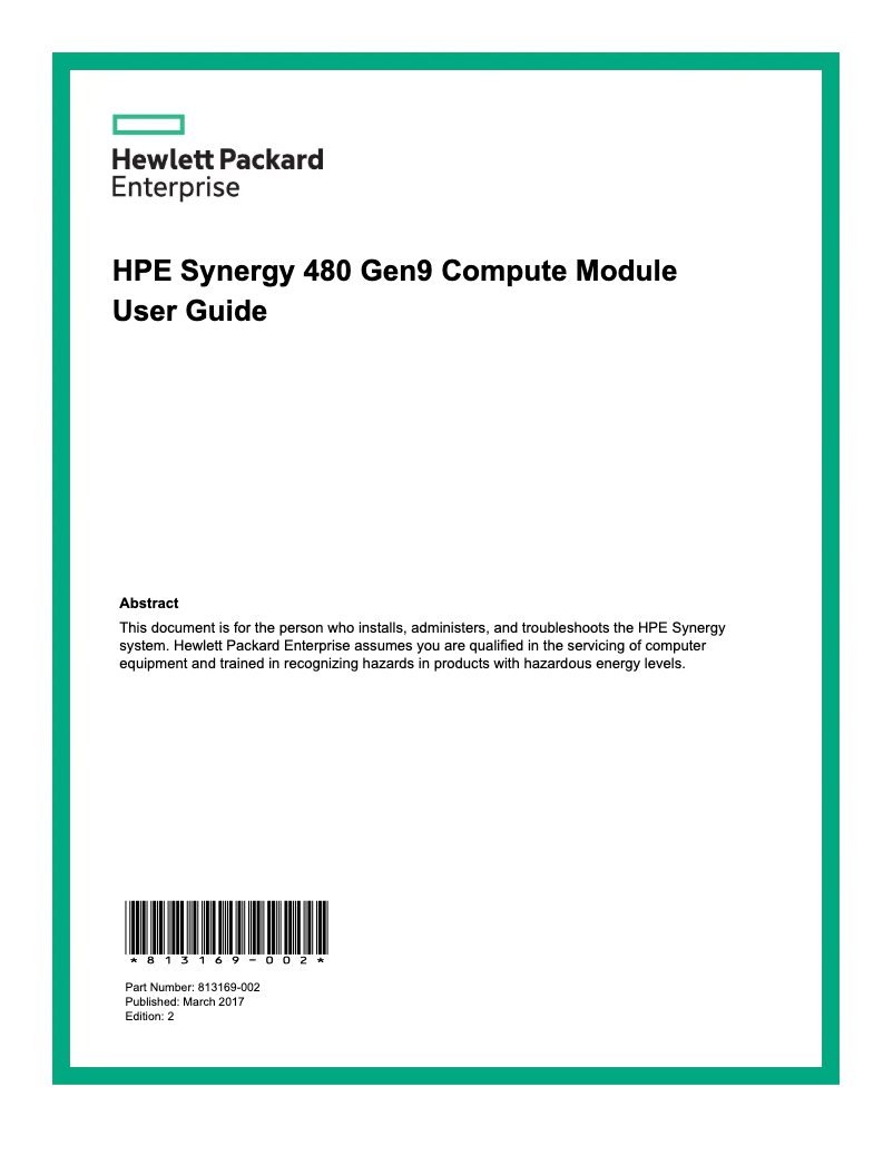 Image de la première page du manuel de l'appareil Synergy 480 G9