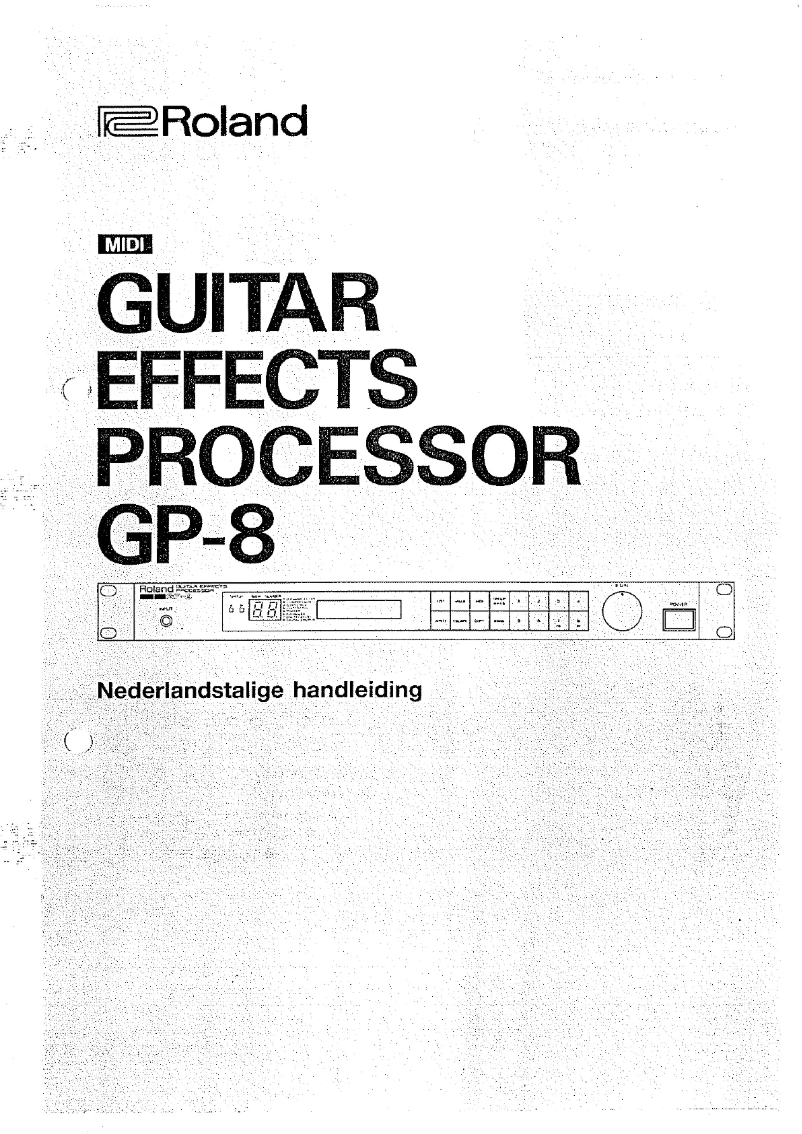 Página 1 del manual Manual de usuario Roland GP-8