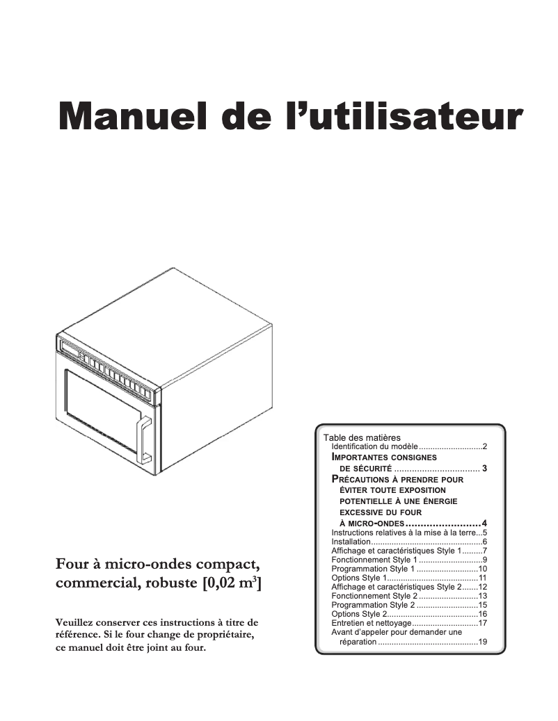 Image de la première page du manuel de l'appareil DEC21E2