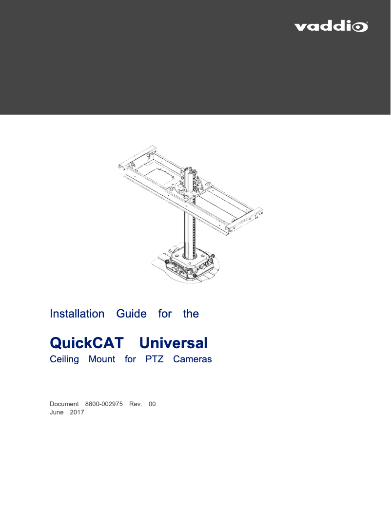 Página 1 del manual Manual de usuario Vaddio QuickCAT