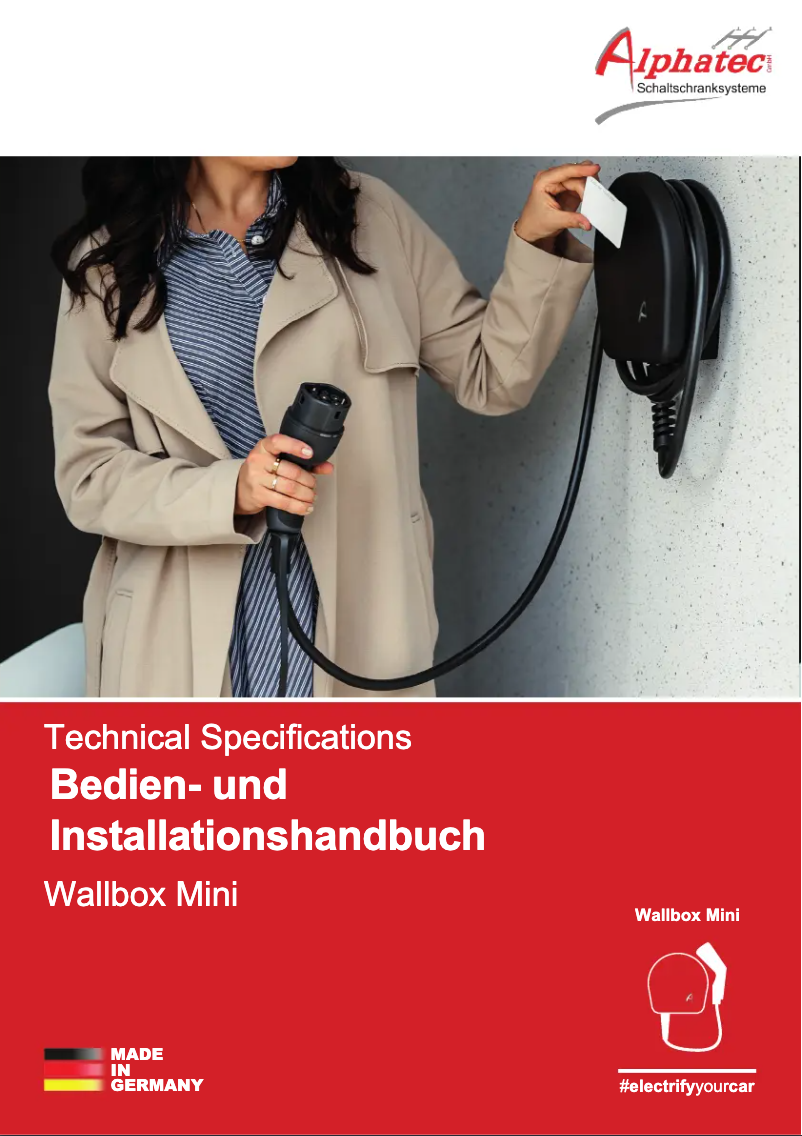 Página 1 del manual Manual de usuario Alphatec Wallbox Mini