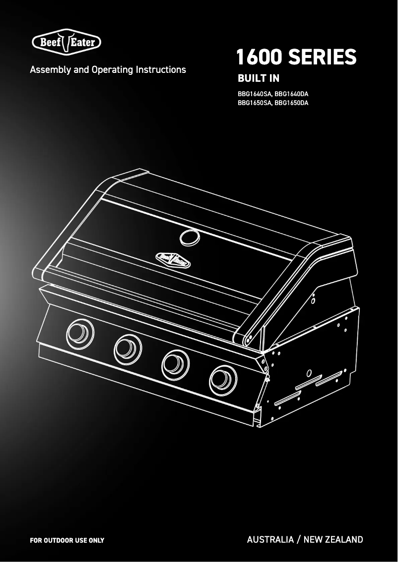 Página 1 del manual Manual de usuario BeefEater BBG1650DA