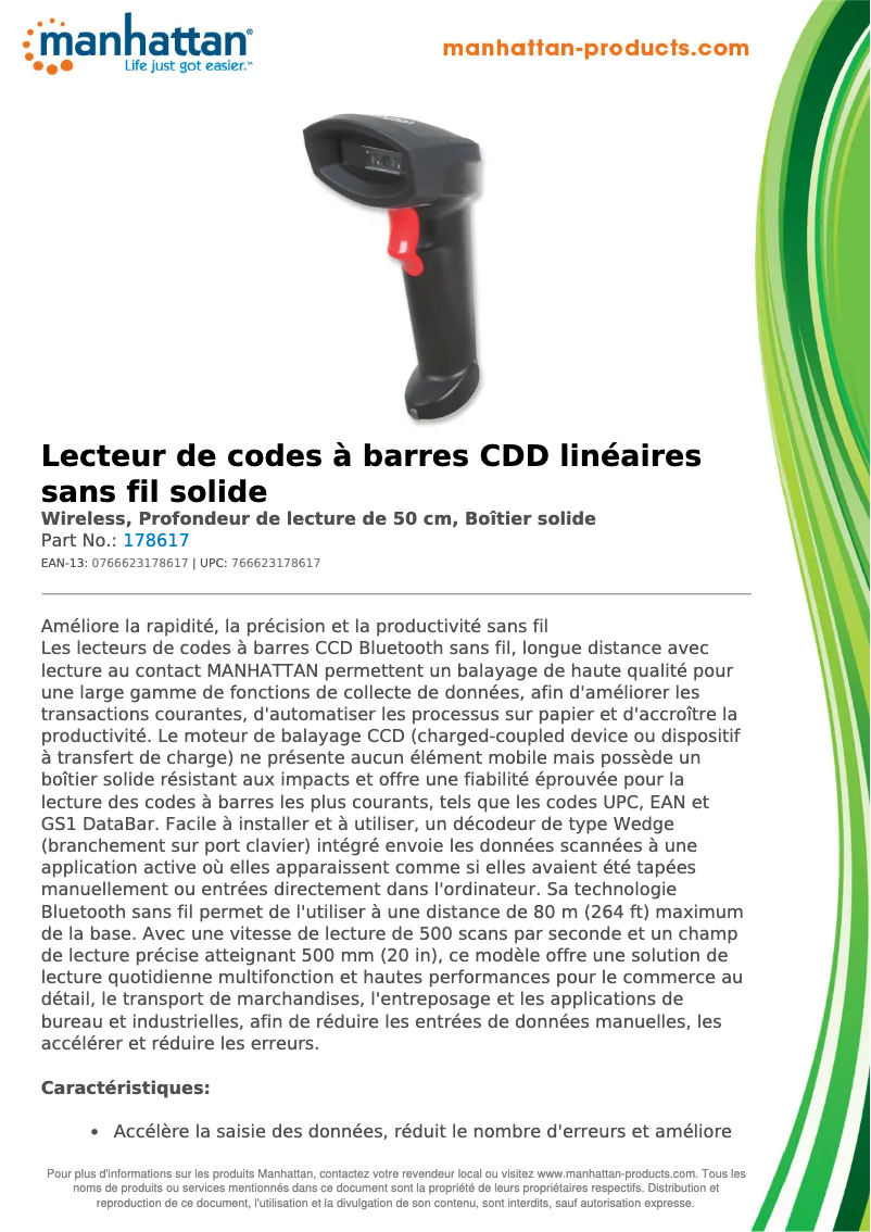 Page n°1 - Fiche technique Manhattan 178617
