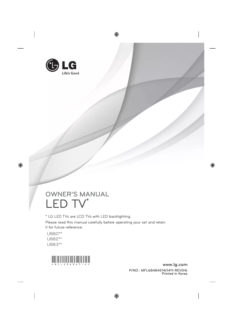 Página 1 del manual Manual de usuario LG 49UB830V