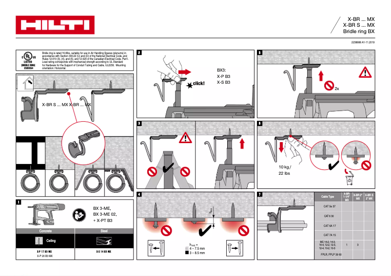 Página 1 del manual Manual de usuario Hilti X-BR MX