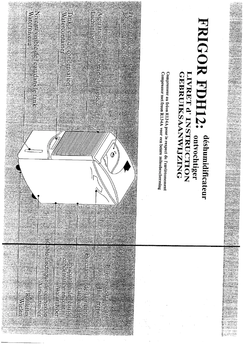 Page 1 de la notice Manuel utilisateur Frigor FDH12