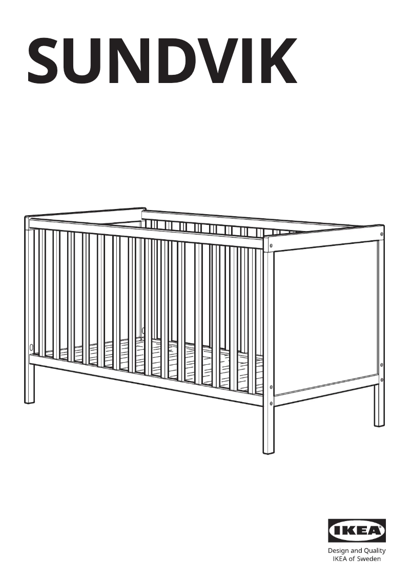 Page 1 de la notice Manuel utilisateur Ikea SUNDVIK 604.975.87