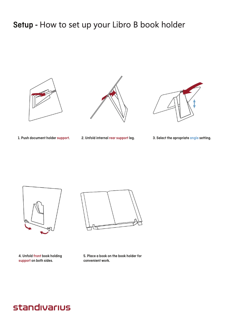 Page n°1 - Manuel utilisateur STANDIVARIUS Libro B
