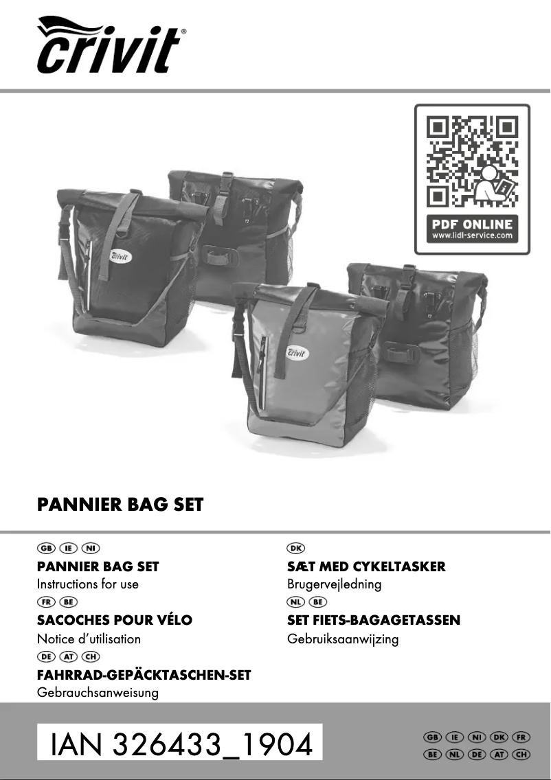 Page n°1 - Manuel utilisateur Crivit IAN 326433