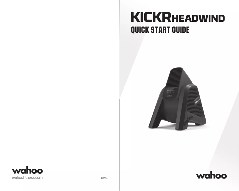 Image de la première page du manuel de l'appareil Kickr Headwind