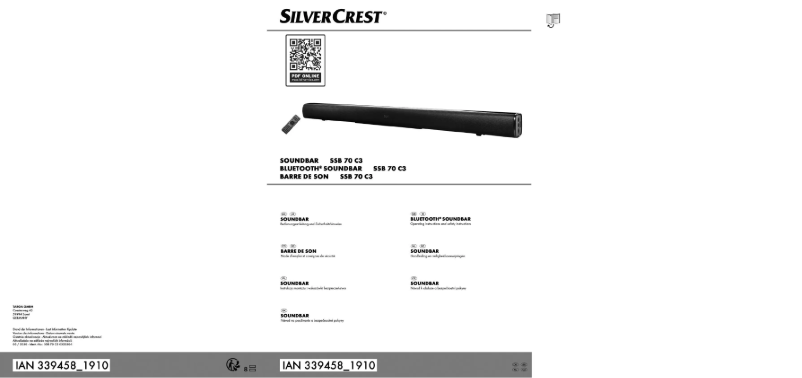 Image de la première page du manuel de l'appareil SSB 70 C3