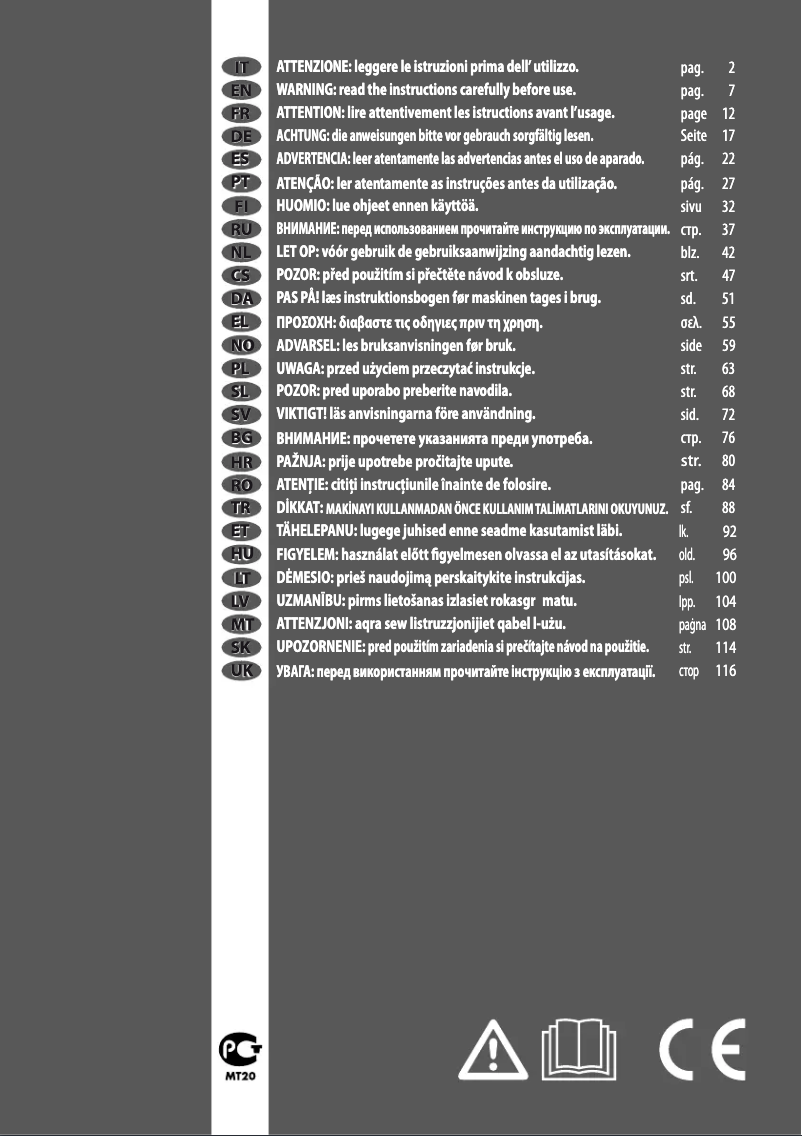 Page n°1 - Manuel utilisateur Lavorwash Wave up 125
