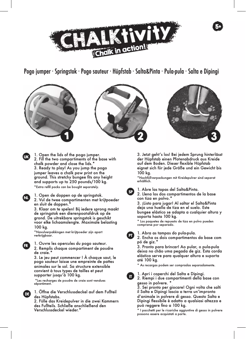 Page n°1 - Manuel utilisateur Jumbo CHALKtivity 19587