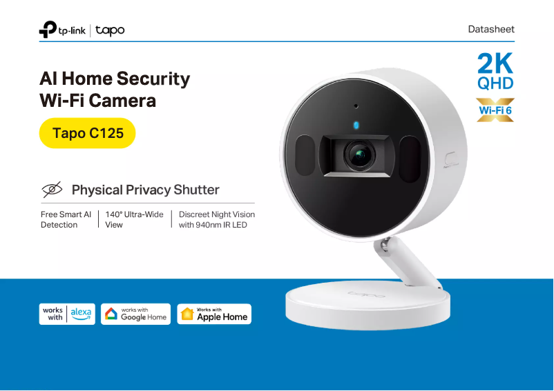 Page n°1 - Fiche technique TP-Link Tapo C125