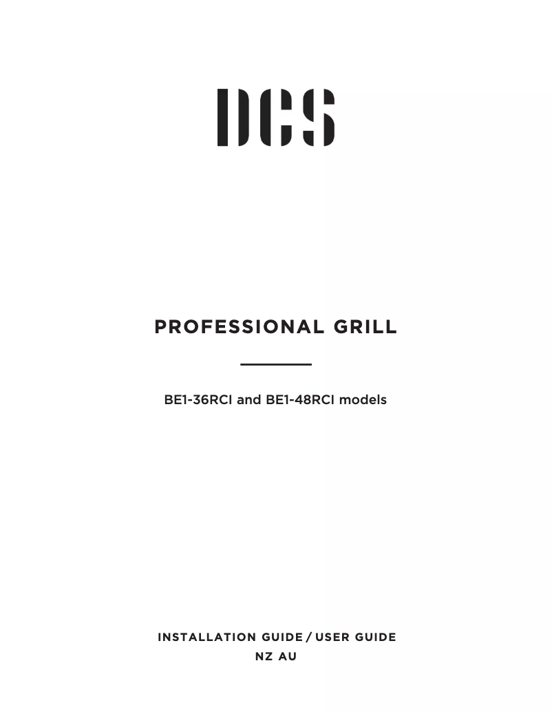 Page 1 de la notice Manuel utilisateur Fisher & Paykel BE1-36RCI-N