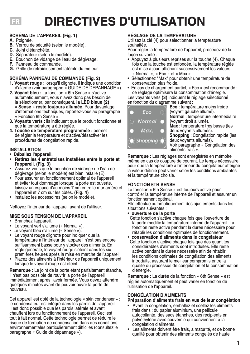 Image de la première page du manuel de l'appareil WHE4602