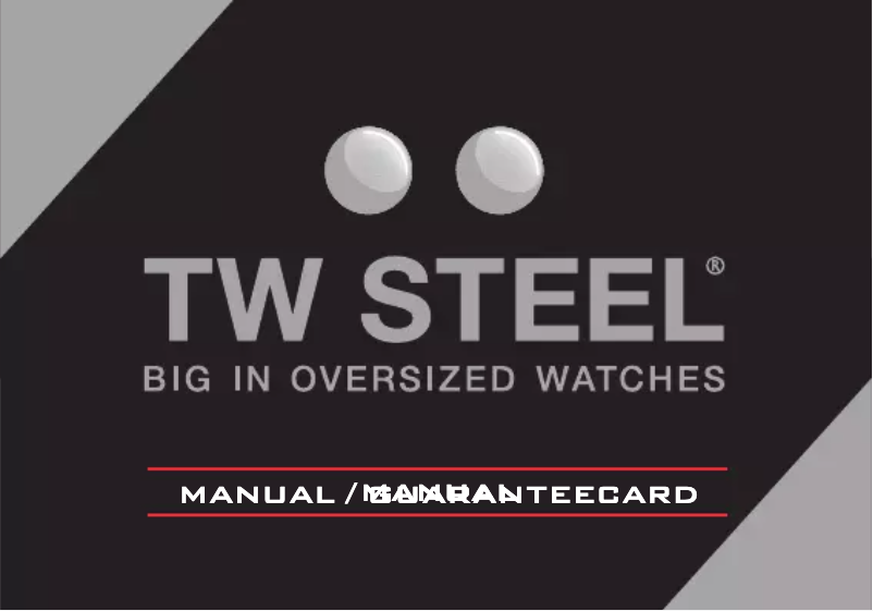 Página 1 del manual Manual de usuario TW Steel TW408 Pilot