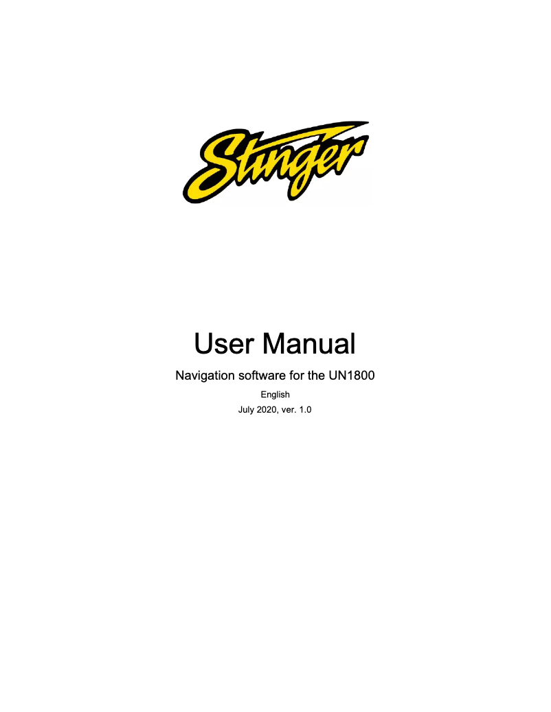 Page n°1 - Manuel utilisateur Stinger SE-P14