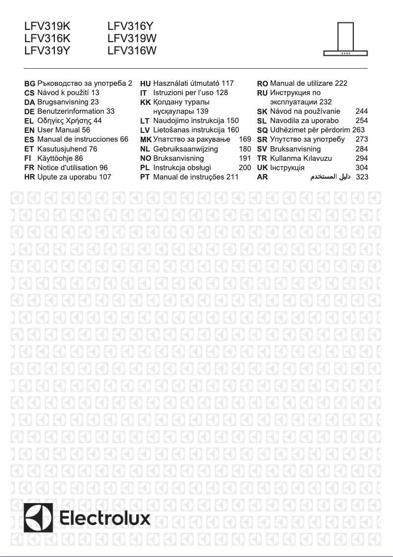 Página 1 del manual Manual de usuario Electrolux LFV319K