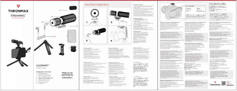 Image de la première page du manuel de l'appareil C1 StreamMic