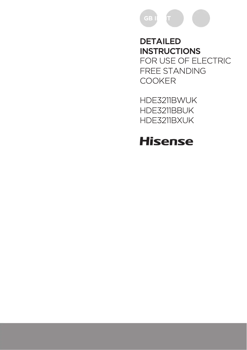 Page n°1 - Manuel utilisateur Hisense HDE3211BXUK