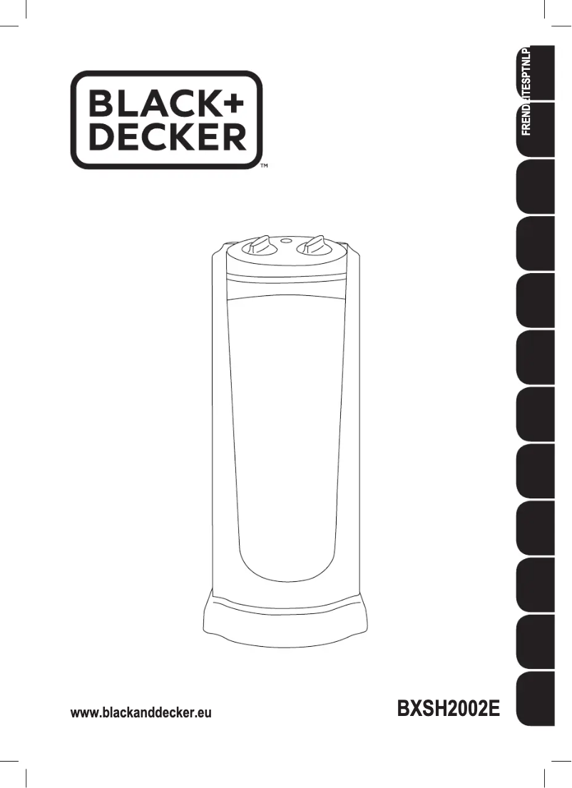 Image de la première page du manuel de l'appareil BXSH2002E