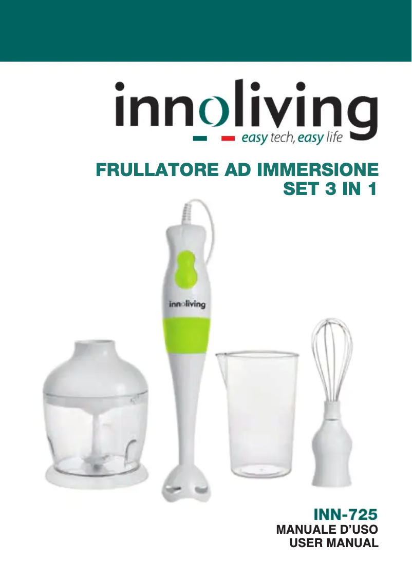 Page 1 de la notice Manuel utilisateur Innoliving INN-725