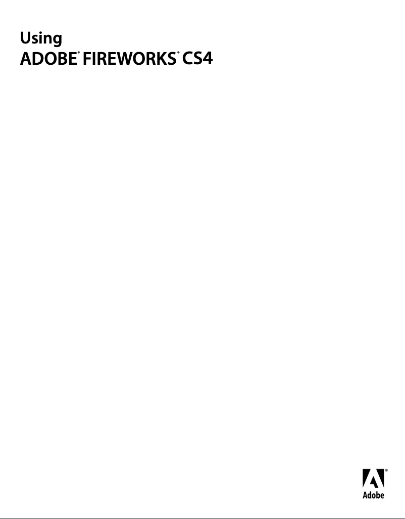 Page 1 de la notice Manuel utilisateur Adobe Fireworks CS4