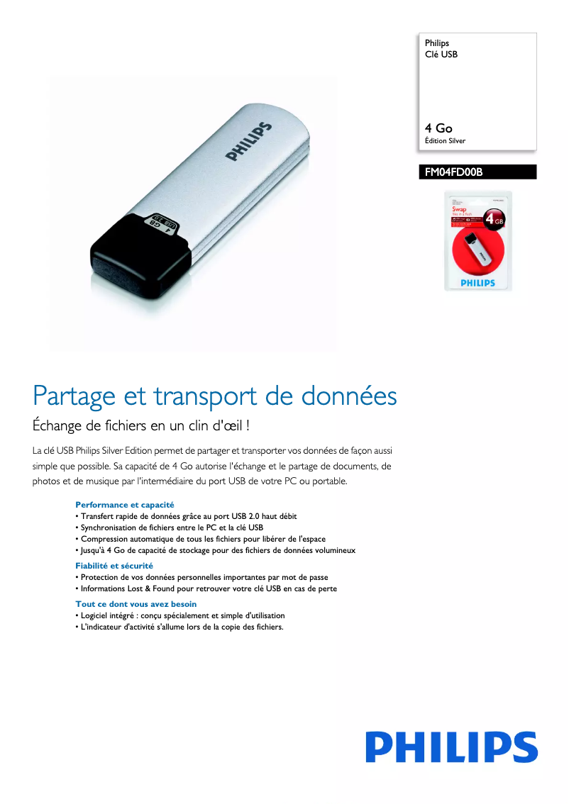Image de la première page du manuel de l'appareil FM04FD00B