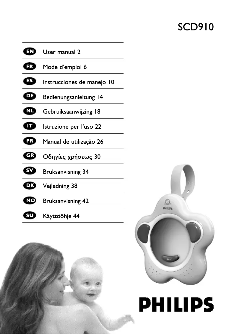 Imagen de la primera página del manual del dispositivo SCD910 Magic Mirror