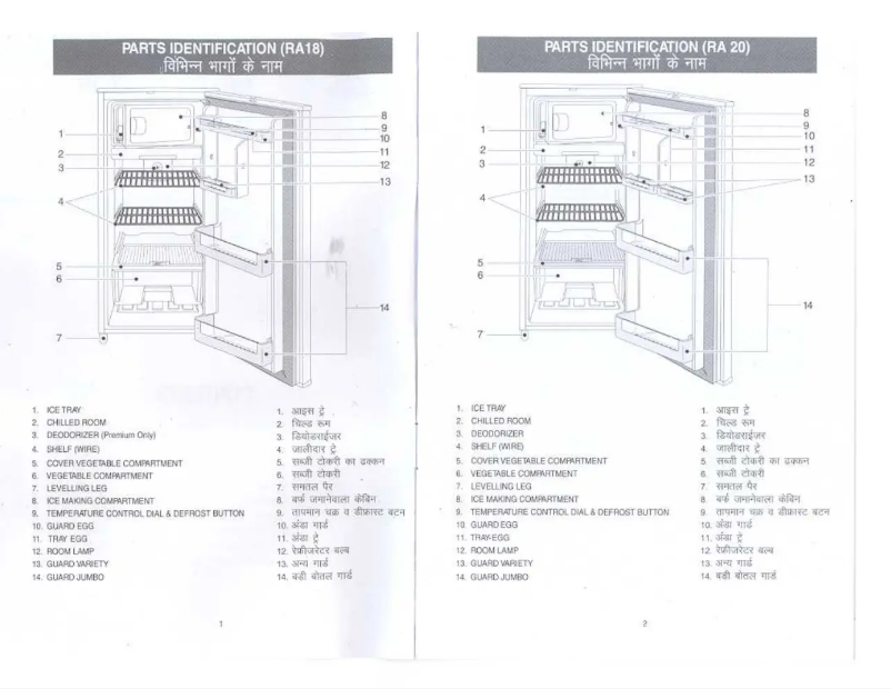Page n°1 - Manuel utilisateur Samsung RA19FGSW